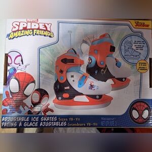 Marvel Spidey Amazing Friends Adjustable Ice Skates. Adjusts Up To 4 Sizes.Y8-11